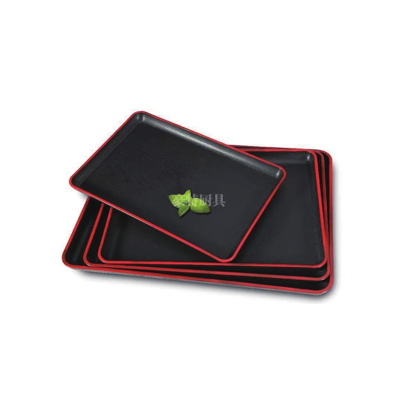 日式长方托盘（纯黑色）